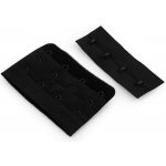 Zapínání na podprsenky, plyš šíře 75 mm čtyřřadé - černá (10 pár) – Hledejceny.cz