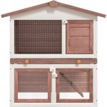 vidaXL 9799.170838 hnědo bílá 3 dvířka 94 x 60 x 98 cm dřevo – Sleviste.cz
