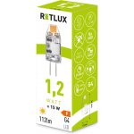 Retlux RLL 456 LED žárovka JC 1,2W G4 teplá bílá – Sleviste.cz