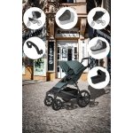 Thule Set 7v1 Urban Glide 4-wheel Mid blue 2024 + pláštěnka + ochranná síť + madlo + korba Mid blue + pláštěnka + ochranná síť na korbu – Zboží Dáma