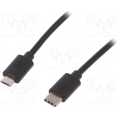 Digitus AK-300137-018-S USB 3.1 Type-C připojovací, typ C na mikro B, m / m, 1,8m – Zboží Mobilmania