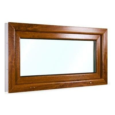 SkladOken.cz Okno sklopné 105x55 cm bílá zlatý dub – HobbyKompas.cz