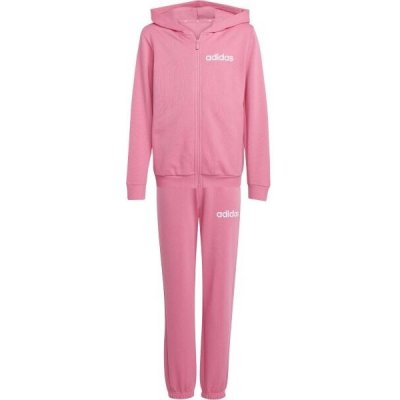 adidas 3 Stripes Tracksuit dětská souprava růžová – Zboží Dáma