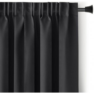 RESTILO závěs BLACKOUT barva černá šerpa klasický styl páska materiál blackout 140x24 – Hledejceny.cz
