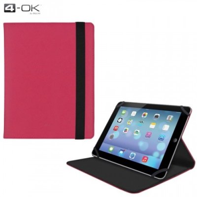 4-OK Univerzální pouzdro pro tablet 8" FSUR8P růžová/černá