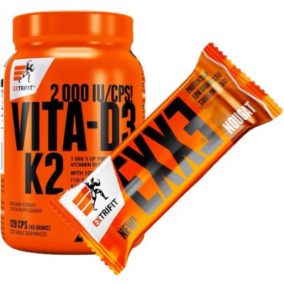 Extrifit Vita-D3K2 2000 IU 120 kapslí – Hledejceny.cz