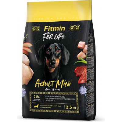 Fitmin For Life Fitmin dog For Life Adult Mini drůbeží, vepřové a hovězí pro malá plemena 2,5kg