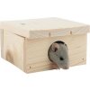Domek pro hlodavce Vlastimil Morávek Domek dřevo křeček myš rovná střecha 10 x 6 x 10 cm