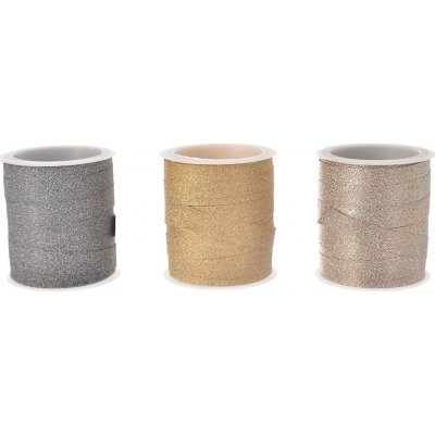 Stuha glitr 1 cm x 10 m 3ASS – Zboží Mobilmania