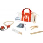 Small foot Doktorský set s červeno-bílou lékařskou taškou – Sleviste.cz
