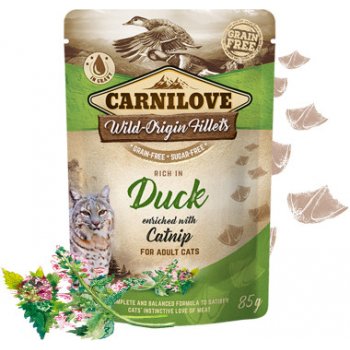 Carnilove Cat Pouch Duck Enriched & Catnip 85 g