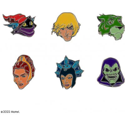Masters of the Universe Pin odznaky 6-balení postav – Sleviste.cz