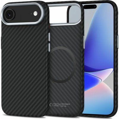 Tech-Protect Ion Carbon MagSafe, iPhone Air, černo-stříbrný – Zboží Mobilmania