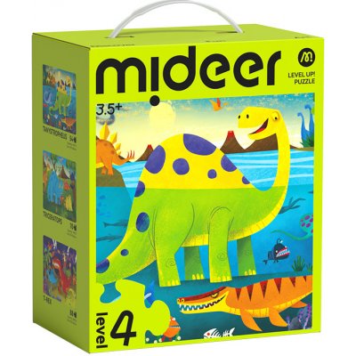 Mideer LEVEL UP! 04 Dinosauři 3v1 54 70 s 88 dílků – Zboží Mobilmania
