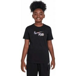 Dětské tričko Nike PSG 24 25 Swoosh černé