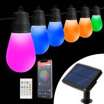 Garden of Eden Chytrý solární světelný řetěz s 30 RGBIC LED žárovkami, 13 m, Bluetooth – Hledejceny.cz