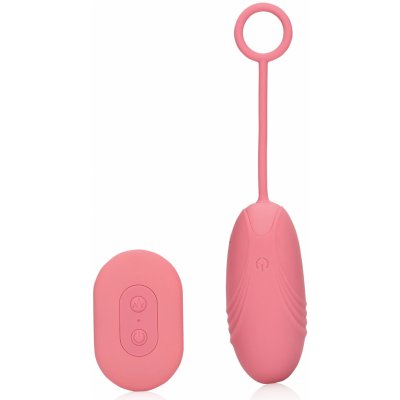 Loveline Ultra Soft Silicone Egg Vibrator with Remote Control Pink Arabesque – Hledejceny.cz
