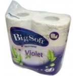 Big Soft Violet parfémovaný bílý 2-vrstvý 190 útržků 4 ks – Zboží Mobilmania