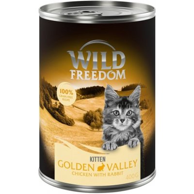 Wild Freedom Kitten Golden Valley králík a kuřecí 6 x 0,4 kg