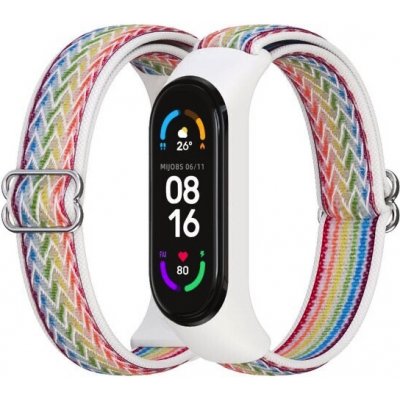 Xiaomi Nylon - Mi Band 5/6/7 náhradní náramek s přezkou Barva NZ pásku: Multicolor MBSCZ-MB043 – Zboží Živě