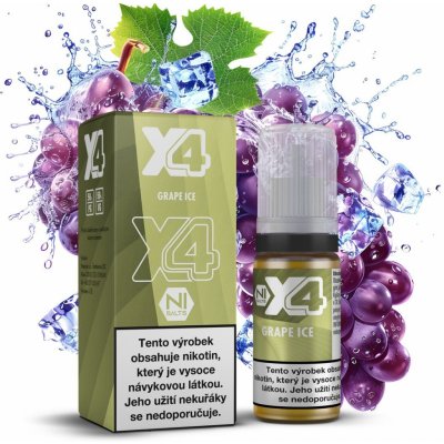 X4 Bar Juice Grape Ice 10 ml 10 mg – Hledejceny.cz