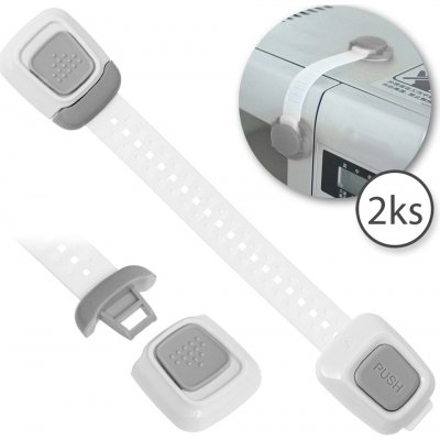 BabySafety 6316-1 pojistka na skříňky nastavitelná 2 ks bílo šedá – Hledejceny.cz