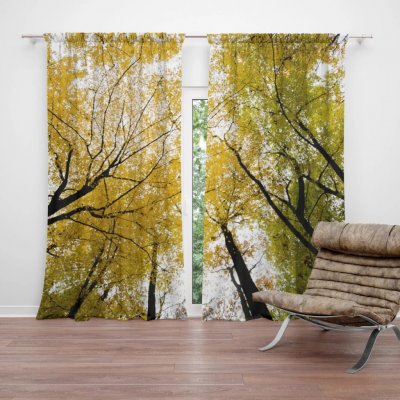 Sablio Závěs Koruny stromů: 2ks 140x250cm – Hledejceny.cz