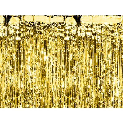 Zlatý party závěs 100 x 200 cm – Zboží Mobilmania