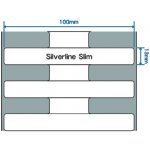 RFID štítek Silverline II slim MR6-P, 100mm x 13mm, PET, dutinka 76,2 mm, 600 et/kot - cena /role – Zboží Živě