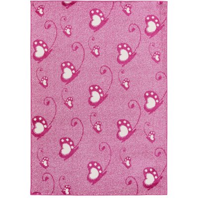 Divio Kids Rugs KRNO01 NOA KIDS BUTTERFLY Pink – Zboží Mobilmania