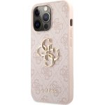 Pouzdro Guess PU 4G Metal Logo iPhone 13 Pro Max růžové – Zboží Mobilmania
