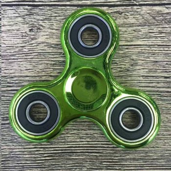 Fidget spinner kovový zelený