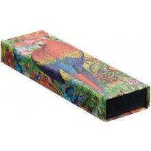 Tropical Garden, Pencil Case : Pencil Case with wrap closure, decorative printed cover paper
