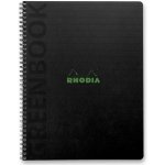 Rhodia Greenbook kroužkový blok v pevných deskách A5+ linkovaný 80 listů – Zboží Živě