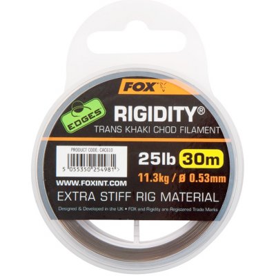 Fox Edges Rigidity Chod Filament Trans Khaki 30 m 0,53 mm 11,3 kg – Sleviste.cz