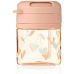 LIEWOOD dětská lahev s brčkem Pavia Sweethearts růžový 280 ml – Zboží Dáma