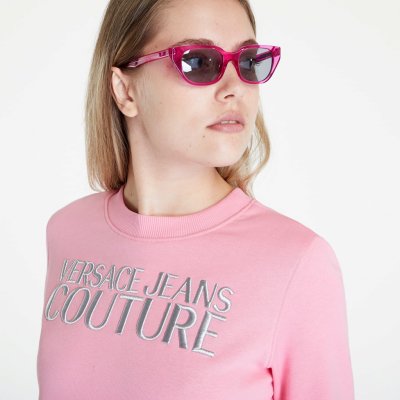 Versace Jeans Couture R Logo Embro sweatshirts Rose/ Silver – Zboží Mobilmania