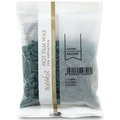 Italwax FilmWax depilační vosk samostržný voskové granule azulen 100 g
