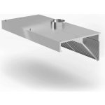 HENDI Nástěnná šikmá digestoř s osvětlením 1200x700x450 mm – Zboží Dáma