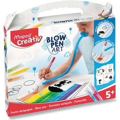 MAPED Kreativní sada MAPED Creativ Blow Pen Art foukací fixy - sada 6 ks – Zboží Mobilmania