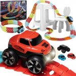 Kruzzel 22461 Závodní autodráha pružná 193 ks a auto – Zboží Mobilmania