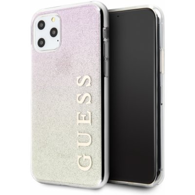 Pouzdro GUESS Glitter Gradient Apple iPhone 11 Pro Max růžové – Zboží Mobilmania