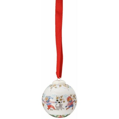 Rosenthal Porcelánová mini koule motiv Veselé děti Christmas Sounds Ø 4,5 cm