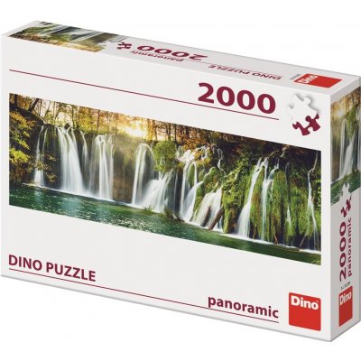 DINO Panoramatické Plitvické vodopády 2000 dílků – Zboží Mobilmania