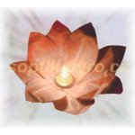 Lampion na vodní hladinu lotosový květ oranžový