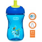 Chicco hrneček Advanced s hubičkou ve tvaru brčka modrý 266 ml – Zboží Mobilmania