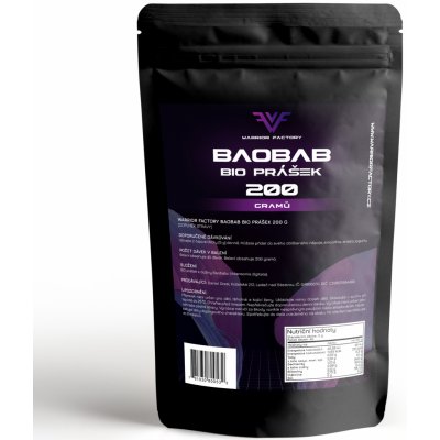 Warrior Factory BAOBAB BIO PRÁŠEK 200 g – Zbozi.Blesk.cz