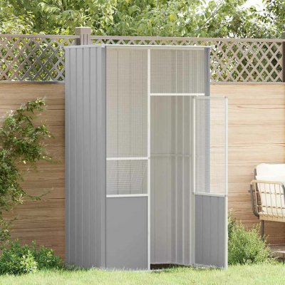 vidaXL Ptačí klec 115 x 78 x 200 cm pozinkovaná ocel – Zbozi.Blesk.cz