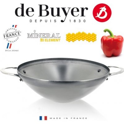 de Buyer wok mineral b element 32 cm