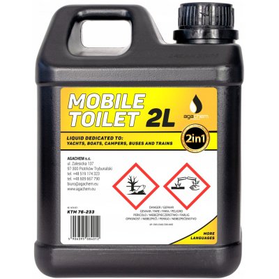 AgaChem Chemie pro mobilní a suché toalety 2v1 2l – Hledejceny.cz